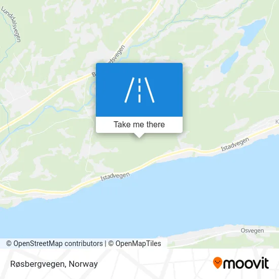 Røsbergvegen map