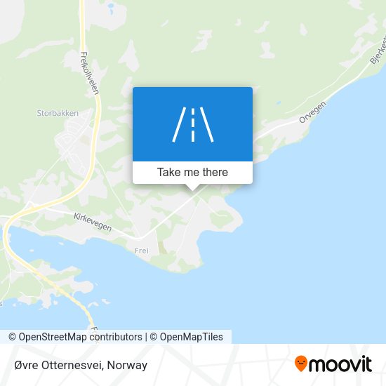 Øvre Otternesvei map