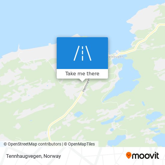 Tennhaugvegen map