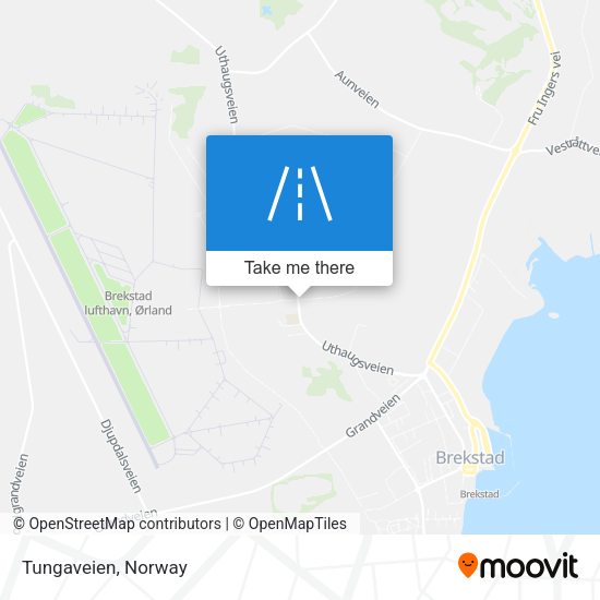 Tungaveien map