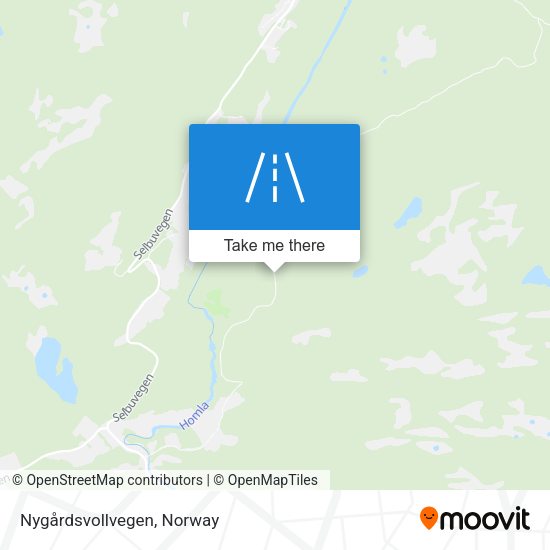 Nygårdsvollvegen map