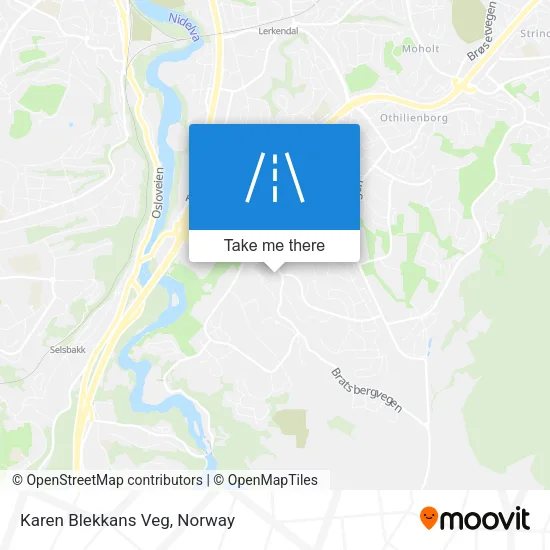 Karen Blekkans Veg map