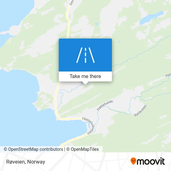 Røveien map
