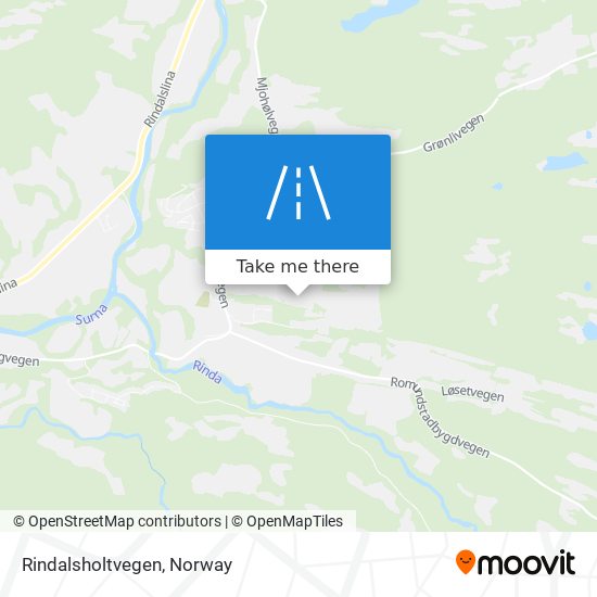 Rindalsholtvegen map