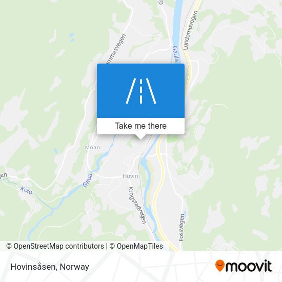 Hovinsåsen map