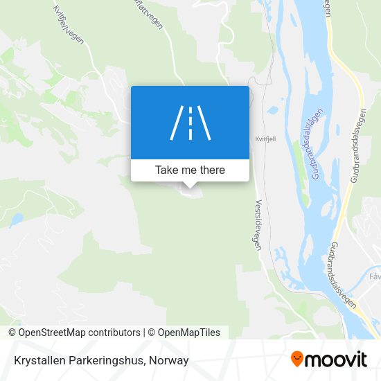 Krystallen Parkeringshus map