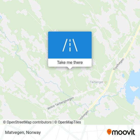 Matvegen map