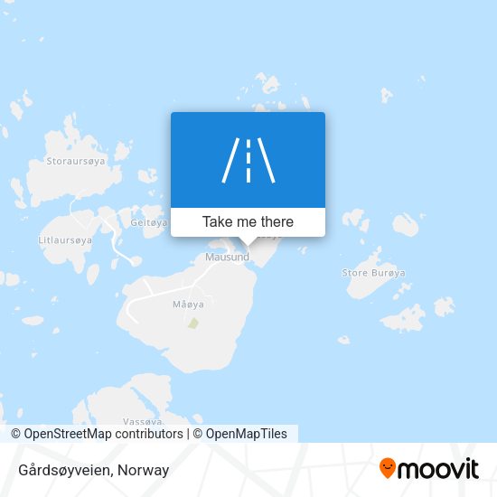 Gårdsøyveien map