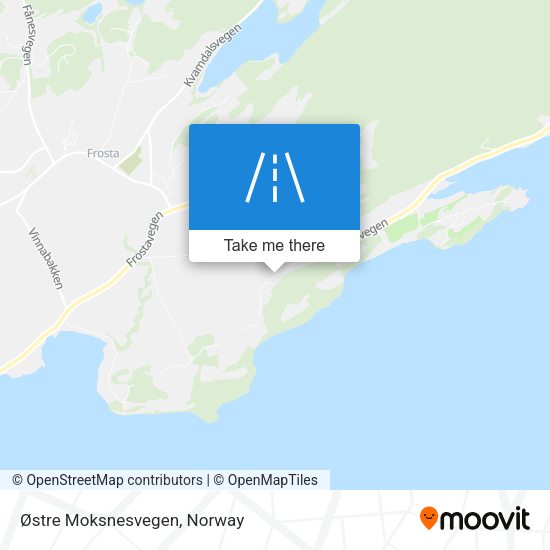 Østre Moksnesvegen map