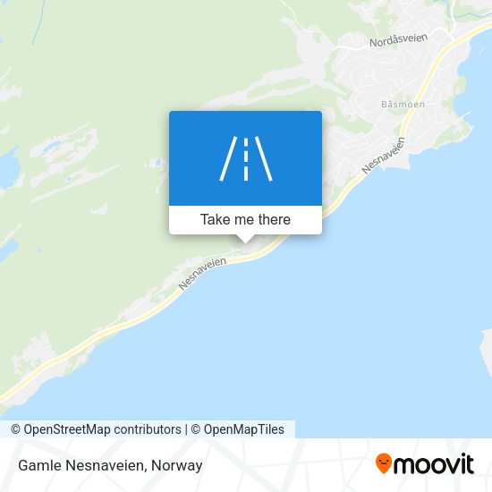 Gamle Nesnaveien map