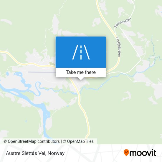Austre Slettås Vei map