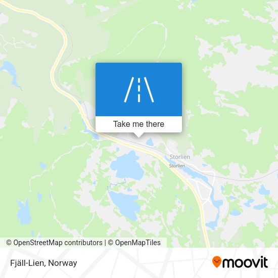 Fjäll-Lien map