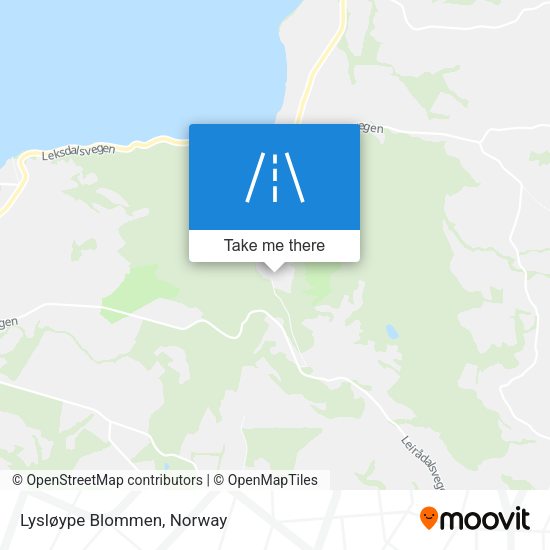 Lysløype Blommen map