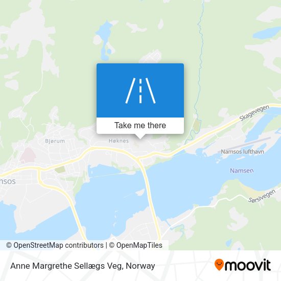 Anne Margrethe Sellægs Veg map