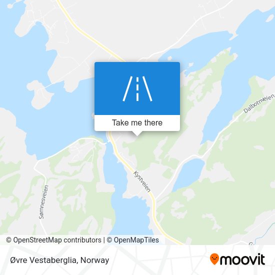 Øvre Vestaberglia map
