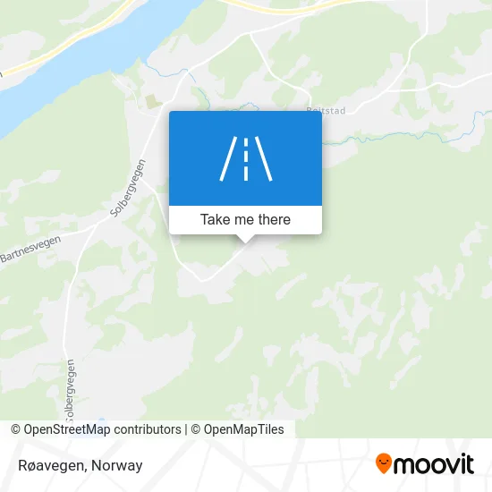 Røavegen map