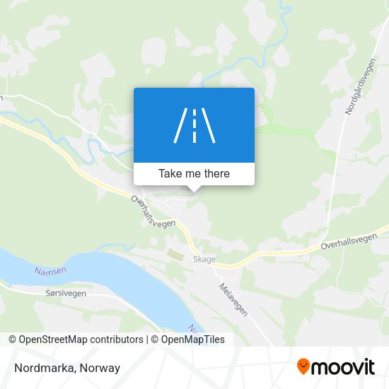 Nordmarka map