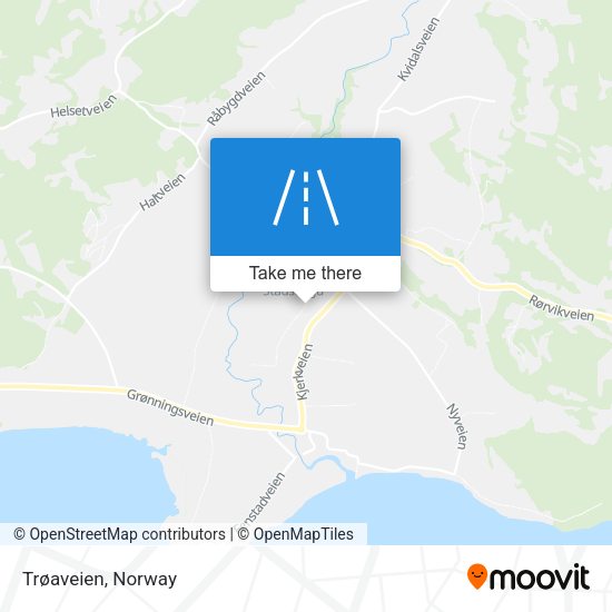 Trøaveien map