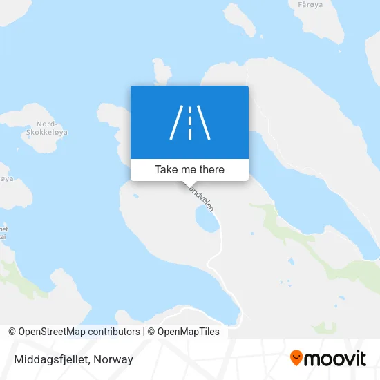 Middagsfjellet map