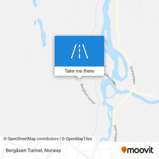 Bergåsen Tunnel map