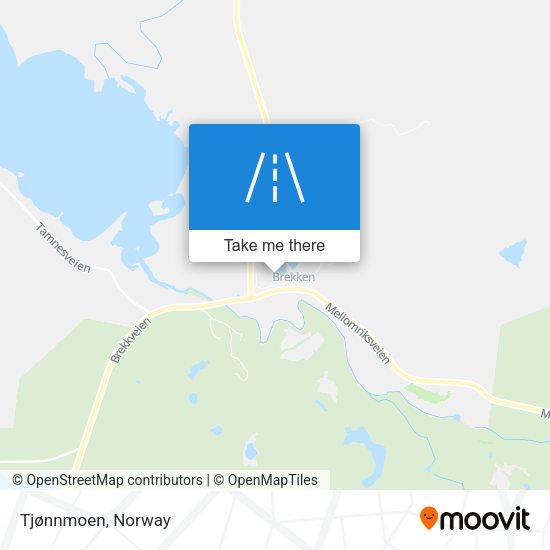 Tjønnmoen map