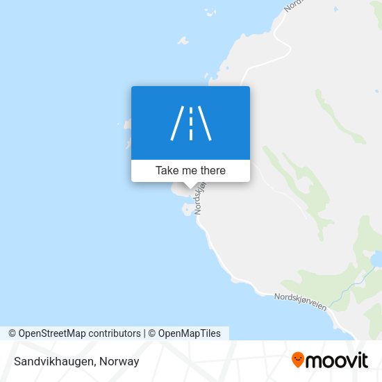 Sandvikhaugen map