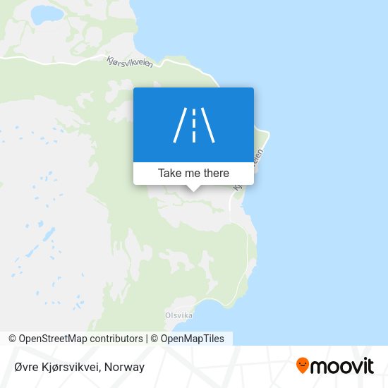 Øvre Kjørsvikvei map
