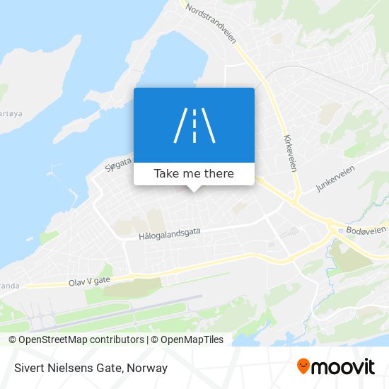 Sivert Nielsens Gate map