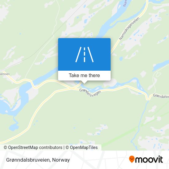 Grønndalsbruveien map