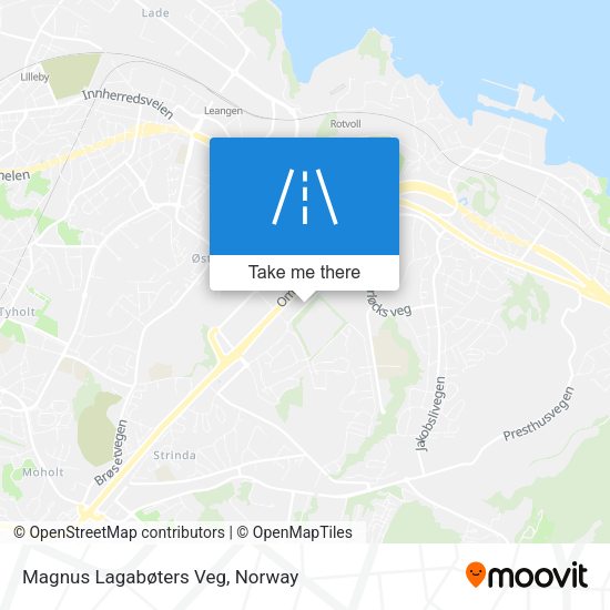 Magnus Lagabøters Veg map