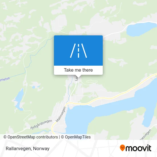 Rallarvegen map
