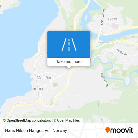 Hans Nilsen Hauges Vei map