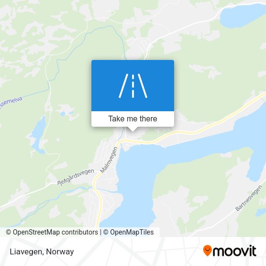 Liavegen map