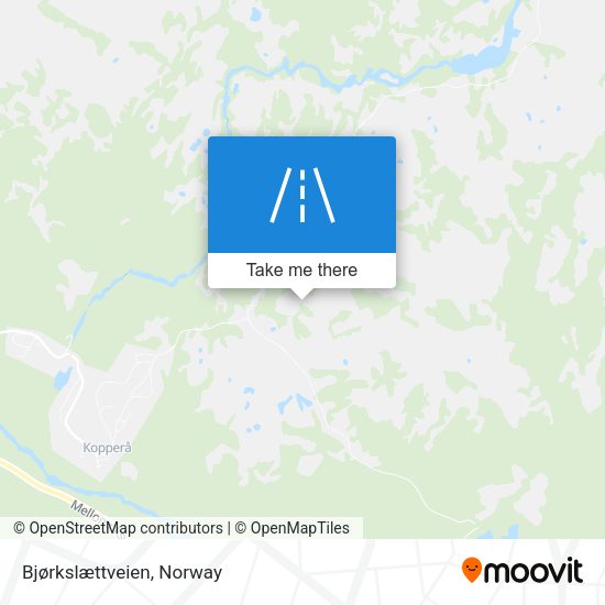 Bjørkslættveien map