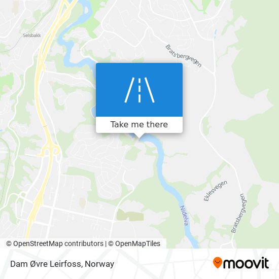 Dam Øvre Leirfoss map