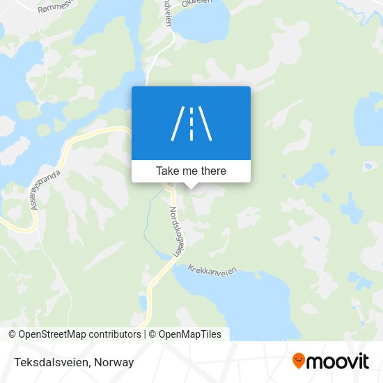 Teksdalsveien map