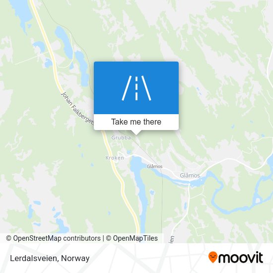 Lerdalsveien map