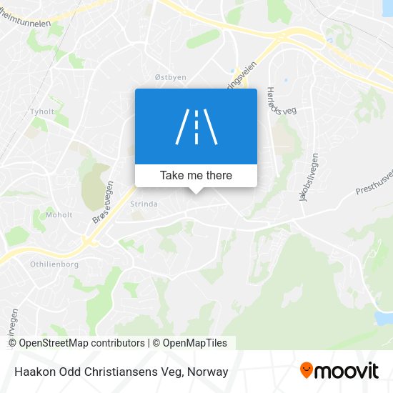 Haakon Odd Christiansens Veg map