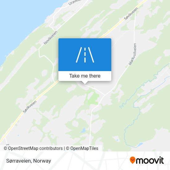 Sørraveien map