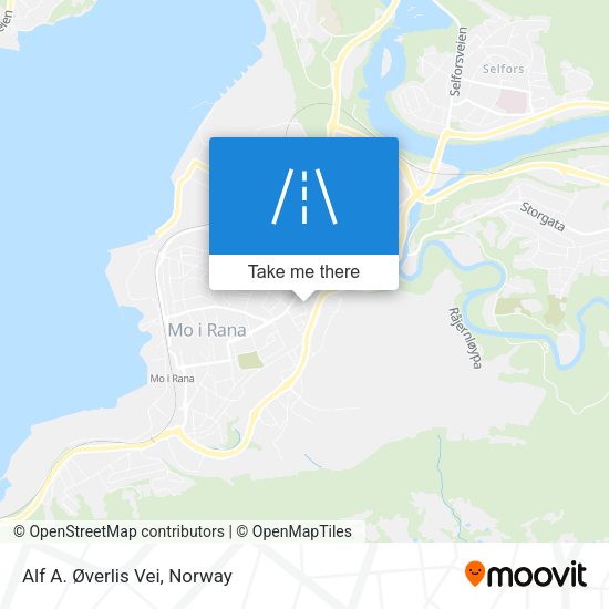 Alf A. Øverlis Vei map