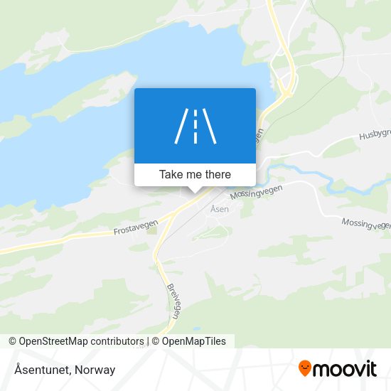 Åsentunet map