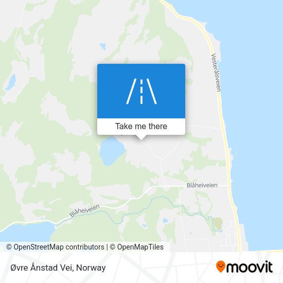 Øvre Ånstad Vei map