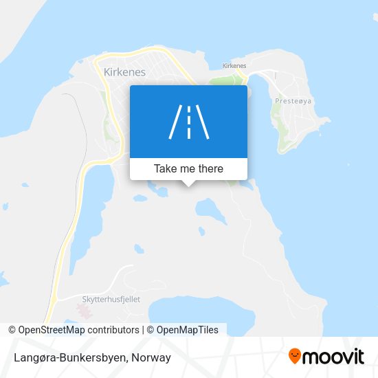 Langøra-Bunkersbyen map