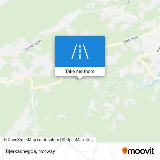 Bjørkåshøgda map
