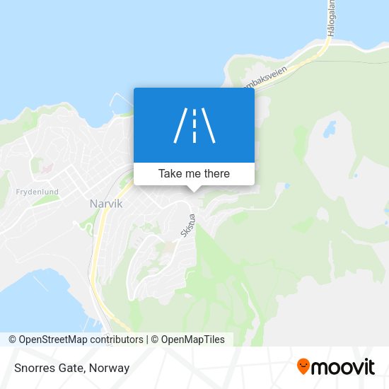 Snorres Gate map