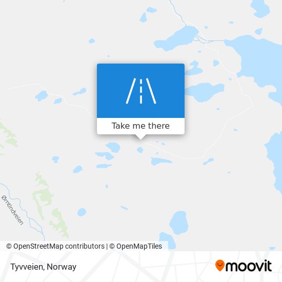 Tyvveien map