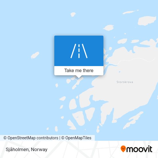 Sjåholmen map