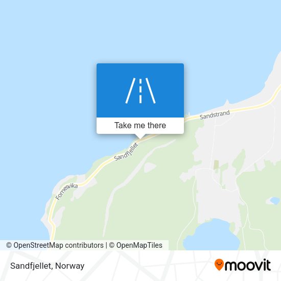 Sandfjellet map