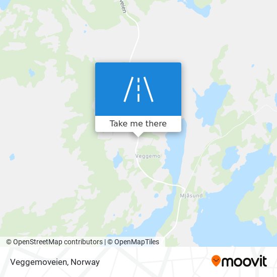 Veggemoveien map