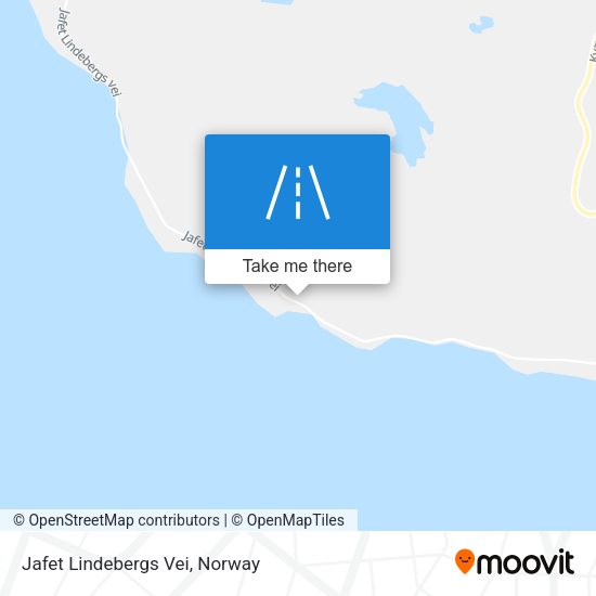 Jafet Lindebergs Vei map